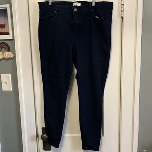 LOFT Women's Deep Indigo Skinny Jeans